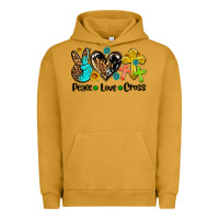 Pigment Peanut Butter peace love cross Urban Hoodie - AdoDesignShop