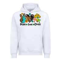 White peace love cross Urban Hoodie - AdoDesignShop