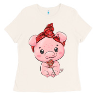 Bone cute pig Ladies Tee - texasbilliewilder