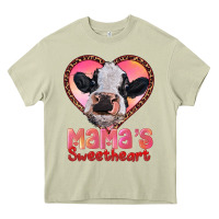 Mossy mamas sweetheart baby cow Heavy Core Tee - RanaPortraitStore