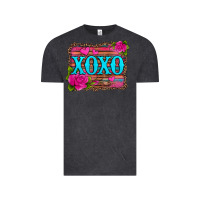 Vintage Black xoxo valentine's day pink roses and hearts Vintage Tee - Jasminsmagicworld