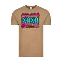 Vintage Coffee xoxo valentine's day pink roses and hearts Vintage Tee - Jasminsmagicworld