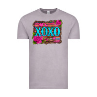 Xoxo Valentine's Day Pink Roses And Hearts Vintage Tee | Teevron