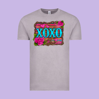 Xoxo Valentine's Day Pink Roses And Hearts Vintage Tee Designed By Jasminsmagicworld
