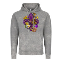 Cloud Rock Fleur de lis Mardi Gras Vintage Hoodie - HowdyJamesFarm