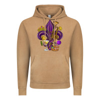 Vintage Camel Fleur de lis Mardi Gras Vintage Hoodie - HowdyJamesFarm