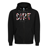 Black rub somedirt on it baseball Zipper Hoodie - CowhideDigitalArt