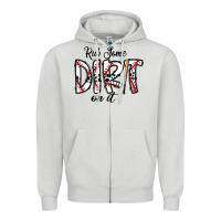 Dove Grey rub somedirt on it baseball Zipper Hoodie - CowhideDigitalArt