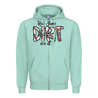 Seafoam rub somedirt on it baseball Zipper Hoodie - CowhideDigitalArt