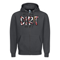Smoke rub somedirt on it baseball Zipper Hoodie - CowhideDigitalArt
