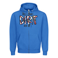 True Royal rub somedirt on it baseball Zipper Hoodie - CowhideDigitalArt