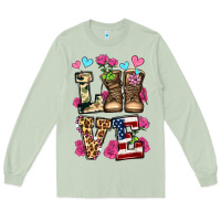 Matcha love valentine's day army boots olivia Long Sleeve Tee - OliviaCreatesArt