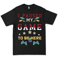 Black I Paused My Game To Be Here Premium Tee - Bettercallsaul