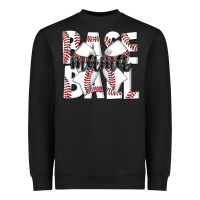 Black baseball mama Heavyweight Sweatshirt - CowhideDigitalArt
