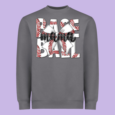 Baseball Mama Heavyweight Sweatshirt Designed By Cowhidedigitalart