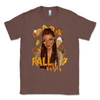Chestnut Fall vibes afro woman Classic Tee - NancyCooperArtShop