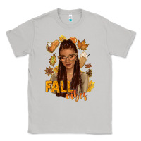 Moon Dust Fall vibes afro woman Classic Tee - NancyCooperArtShop
