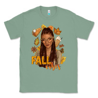 Sage Fall vibes afro woman Classic Tee - NancyCooperArtShop