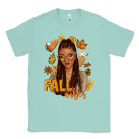 Fall Vibes Afro Woman Classic Tee | Teevron