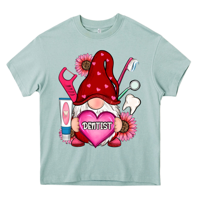 Valentines Day Dentist Gnome Heavy Core Tee by RanaPortraitStore | Teevron