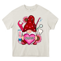 Cream valentines day dentist gnome Heavy Core Tee - RanaPortraitStore