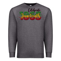 Charcoal Heather celebrate juneteenth1865 Premium Sweatshirt - BarkalooDesign