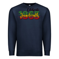 Navy celebrate juneteenth1865 Premium Sweatshirt - BarkalooDesign