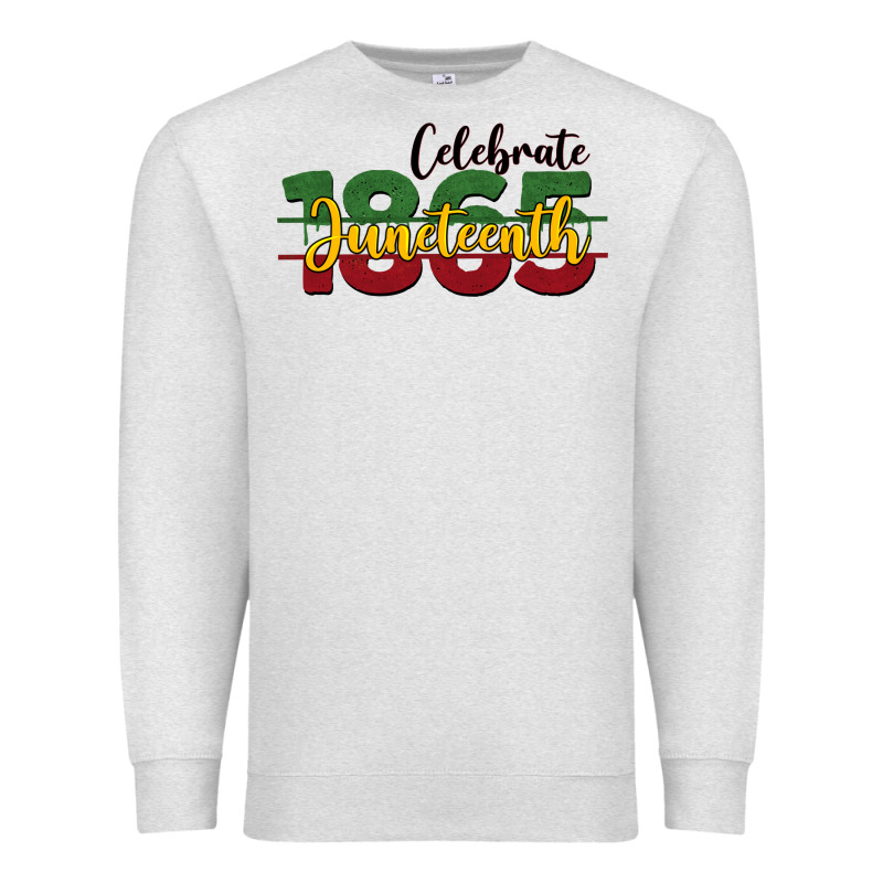 Celebrate Juneteenth1865 Premium Sweatshirt by BarkalooDesign | Teevron