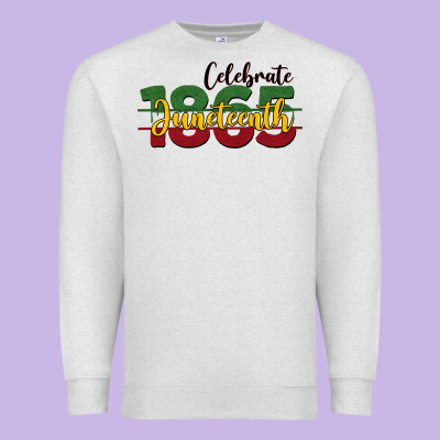 Celebrate Juneteenth1865 Premium Sweatshirt Designed By Barkaloodesign