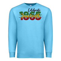 Ocean Blue celebrate juneteenth1865 Premium Sweatshirt - BarkalooDesign