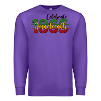 Purple celebrate juneteenth1865 Premium Sweatshirt - BarkalooDesign