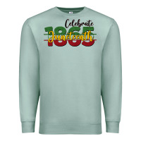 Seafoam celebrate juneteenth1865 Premium Sweatshirt - BarkalooDesign