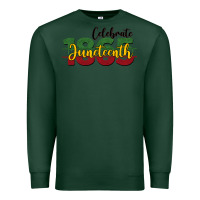 Sports Green celebrate juneteenth1865 Premium Sweatshirt - BarkalooDesign