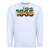 White celebrate juneteenth1865 Premium Sweatshirt - BarkalooDesign