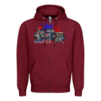 Burgundy america Zipper Hoodie - SublimationCraftShop