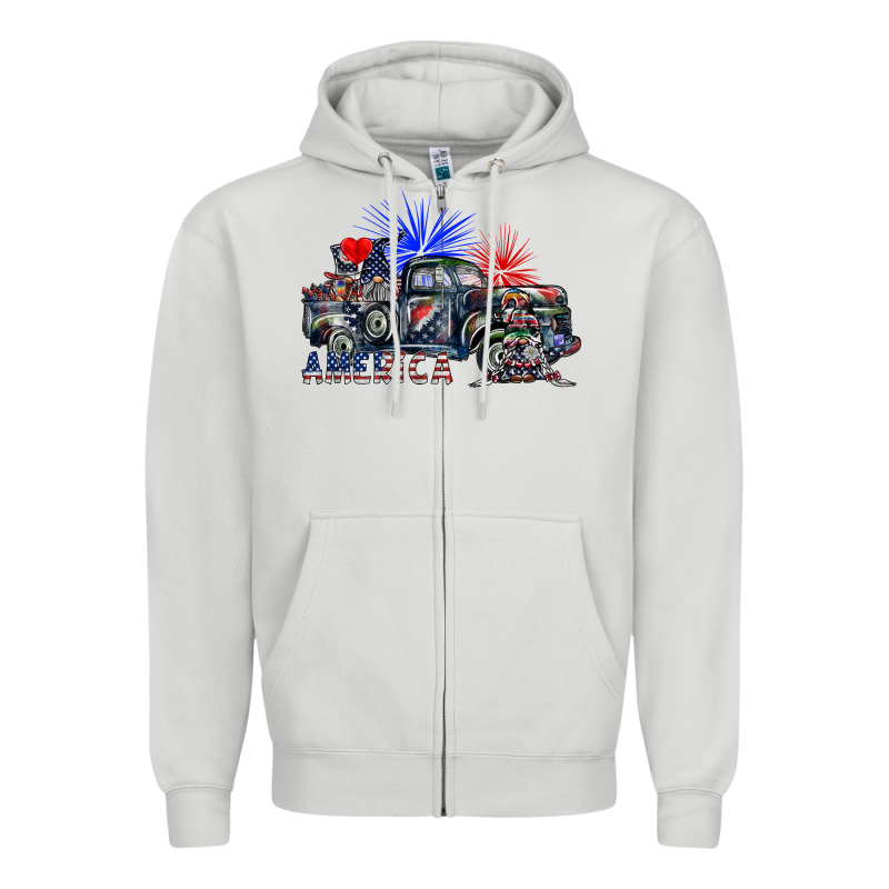 America Zipper Hoodie by SublimationCraftShop | Teevron