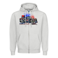 Dove Grey america Zipper Hoodie - SublimationCraftShop
