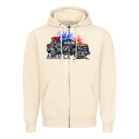 Sandshell america Zipper Hoodie - SublimationCraftShop