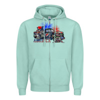 Seafoam america Zipper Hoodie - SublimationCraftShop