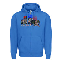 True Royal america Zipper Hoodie - SublimationCraftShop