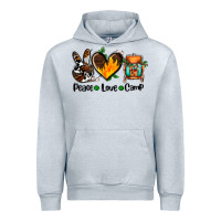 Heather Grey peace love camp ado Urban Hoodie - AdoDesignShop