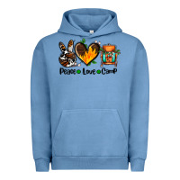 Pigment Pebble Blue peace love camp ado Urban Hoodie - AdoDesignShop