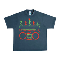 Midnight Navy Check Tribe Called Quest Urban Heavy Tee - trangStudio