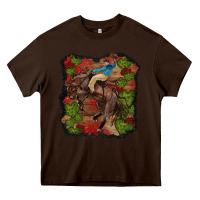 Chocolate Brown valentines day cowboy cactus rose Heavy Core Tee - RanaPortraitStore