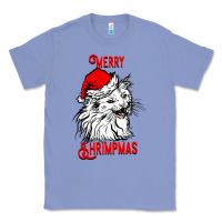 Colony Blue Merry Christmas Cat Classic Tee - SublimationCraftShop