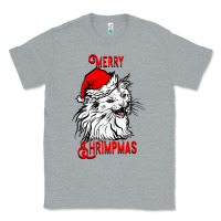 Heather Grey Merry Christmas Cat Classic Tee - SublimationCraftShop