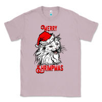 Lilac Merry Christmas Cat Classic Tee - SublimationCraftShop