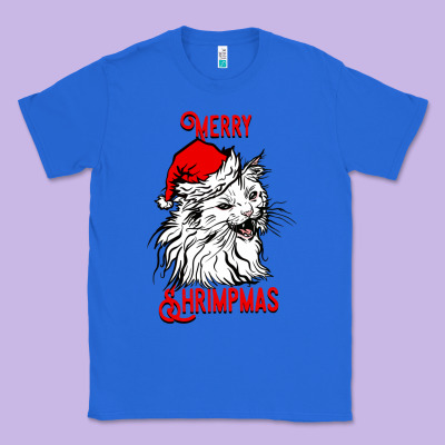 Merry Christmas Cat Classic Tee Designed By Sublimationcraftshop