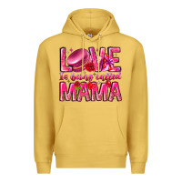 Antique Gold Love is Being Called Mama Premium Hoodie - CowhideDigitalArt
