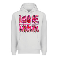 Dove Grey Love is Being Called Mama Premium Hoodie - CowhideDigitalArt